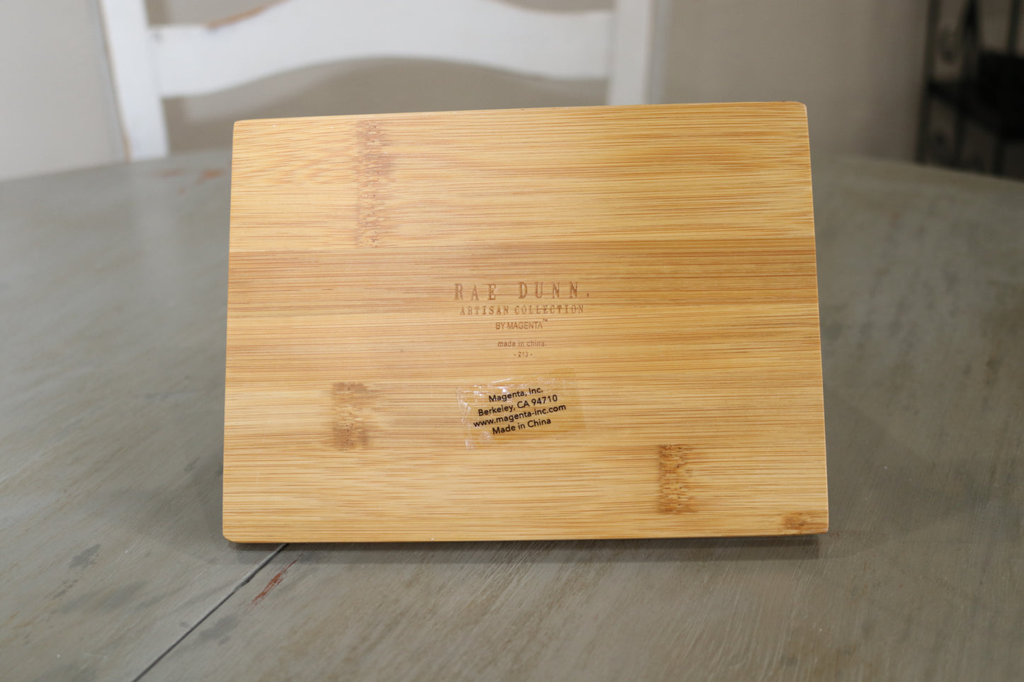 Rae Dunn Salt + Pepper Cellars Bamboo Tray & Spoon
