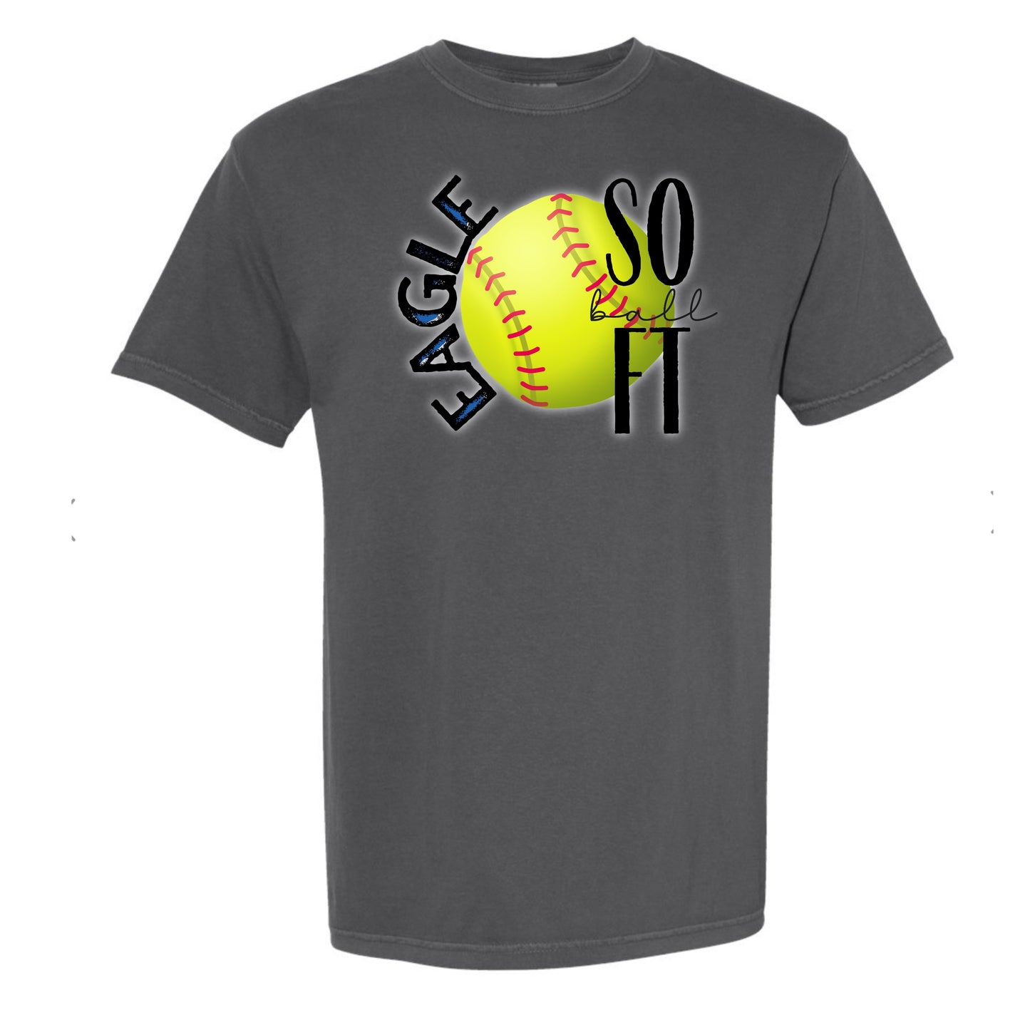 School Pride Softball Comfort Colors Graphic Tee