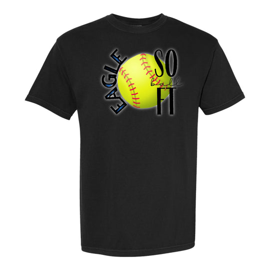 School Pride Softball Comfort Colors Graphic Tee